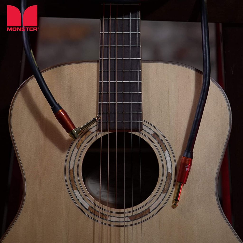Monster Prolink Acoustic Instrument Cable: Right Angle to Straight, 12 ft, Angled to Straight 1/4 Plugs - Image 8