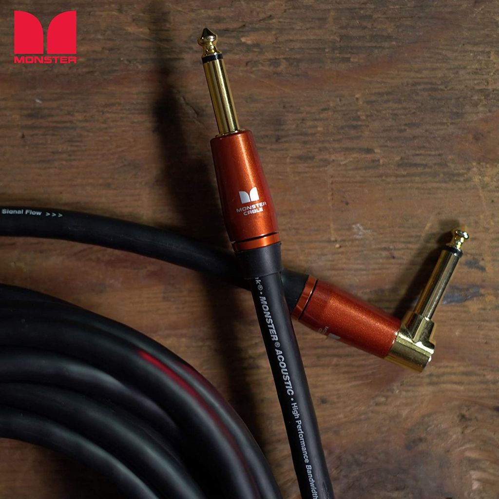 Monster Prolink Acoustic Instrument Cable: Right Angle to Straight, 12 ft, Angled to Straight 1/4 Plugs - Image 6