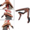 Guitar Capo, 2 Pack Wood Grain Metal Capo for Acoustic Electric Bass Ukulele Guitar Banjo with 2pcs Guitar Picks - Image 3