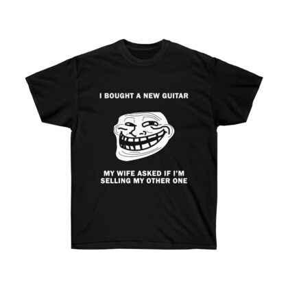 New Guitar Troll Face Unisex Ultra Cotton Tee