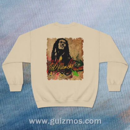 Marley Lion Crewneck Long Sleeve Sweatshirt - Sand