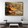 "Lonely Guitar" Canvas Print - 24"x32"