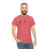 Shhh! Unisex Heavy Cotton Tee - (White Design on Color) - Image 38