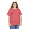 Shhh! Unisex Heavy Cotton Tee - (White Design on Color) - Image 40
