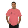Shhh! Unisex Heavy Cotton Tee - (White Design on Color) - Image 41