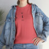 Shhh! Unisex Heavy Cotton Tee - (White Design on Color) - Image 42
