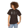 Shhh! Unisex Heavy Cotton Tee - (Black Design on Color) - Image 25