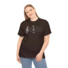 Shhh! Unisex Heavy Cotton Tee - (Black Design on Color) - Image 26