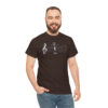 Shhh! Unisex Heavy Cotton Tee - (Black Design on Color) - Image 27