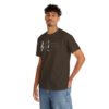 Shhh! Unisex Heavy Cotton Tee - (Black Design on Color) - Image 28