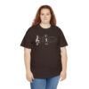 Shhh! Unisex Heavy Cotton Tee - (Black Design on Color) - Image 29