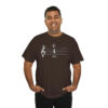 Shhh! Unisex Heavy Cotton Tee - (Black Design on Color) - Image 30