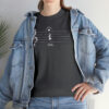 Shhh! Unisex Heavy Cotton Tee - (Black Design on Color) - Image 42