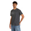 Shhh! Unisex Heavy Cotton Tee - (Black Design on Color) - Image 39