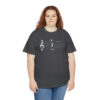 Shhh! Unisex Heavy Cotton Tee - (Black Design on Color) - Image 40