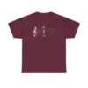 Shhh! Unisex Heavy Cotton Tee - (Black Design on Color) - Image 12