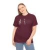 Shhh! Unisex Heavy Cotton Tee - (Black Design on Color) - Image 15