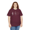 Shhh! Unisex Heavy Cotton Tee - (Black Design on Color) - Image 18
