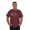 Shhh! Unisex Heavy Cotton Tee - (Black Design on Color) - Image 19