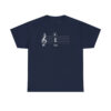 Shhh! Unisex Heavy Cotton Tee - (Black Design on Color) - Image 45