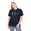 Shhh! Unisex Heavy Cotton Tee - (Black Design on Color) - Image 48