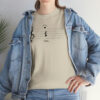 Shhh! Unisex Heavy Cotton Tee - (White Design on Color) - Image 9