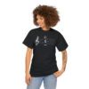 Shhh! Unisex Heavy Cotton Tee - (Black Design on Color) - Image 3