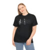 Shhh! Unisex Heavy Cotton Tee - (Black Design on Color) - Image 4