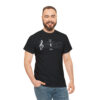 Shhh! Unisex Heavy Cotton Tee - (Black Design on Color) - Image 5