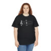 Shhh! Unisex Heavy Cotton Tee - (Black Design on Color) - Image 7
