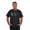 Shhh! Unisex Heavy Cotton Tee - (Black Design on Color) - Image 8