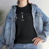 Shhh! Unisex Heavy Cotton Tee - (Black Design on Color) - Image 9
