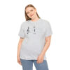 Shhh! Unisex Heavy Cotton Tee - (White Design on Color) - Image 26