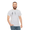 Shhh! Unisex Heavy Cotton Tee - (White Design on Color) - Image 27