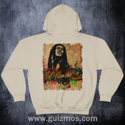 Marley Lion Unisex Heavy Blend™ Hooded Sweatshirt - Sand
