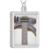 Electric Bass Guitar Silver Plated Necklace - Image 2