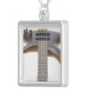 Electric Bass Guitar Silver Plated Necklace - Image 3