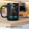 Lake Tahoe Guitar Bear - Black Mug, 15oz - Image 3