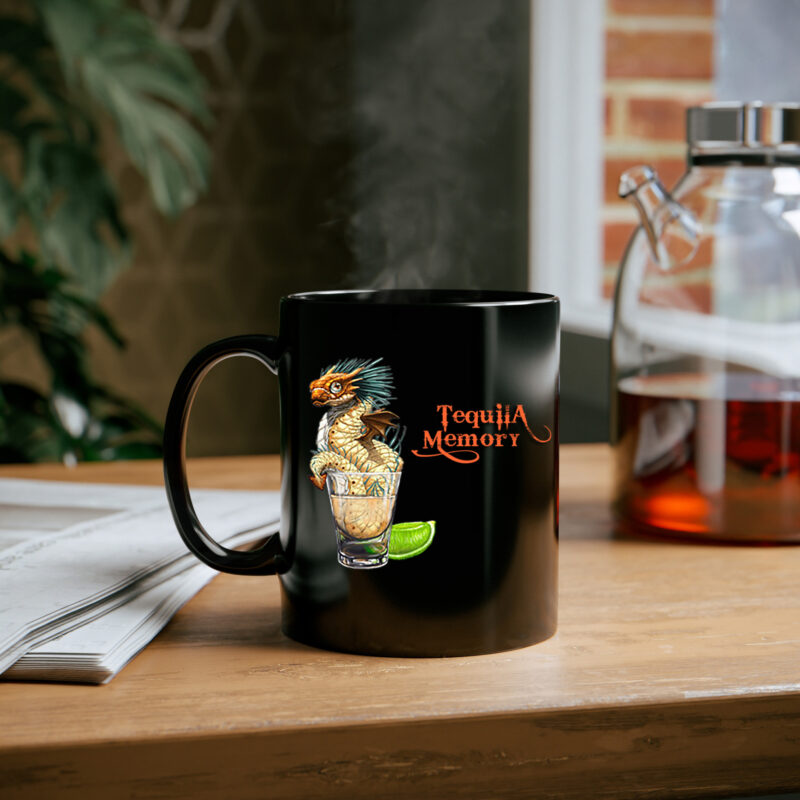 "Tequila Memory" - 11oz Black Mug - Image 5