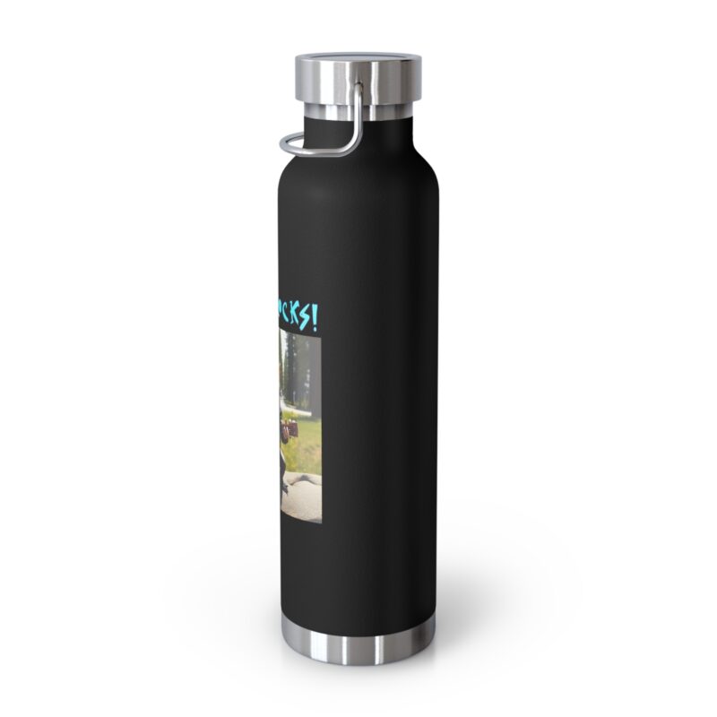 Tahoe Rocks! Squirrel - Copper Vacuum Insulated Bottle, 22oz - Image 4