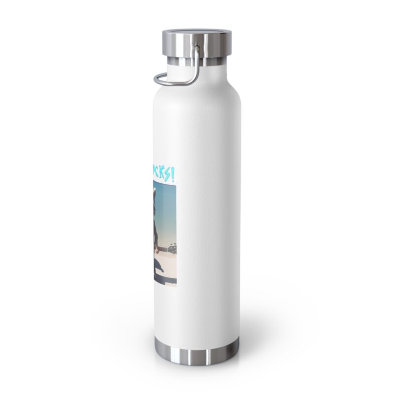Tahoe Rocks! Raccoon - Copper Vacuum Insulated Bottle, 22oz - Image 4