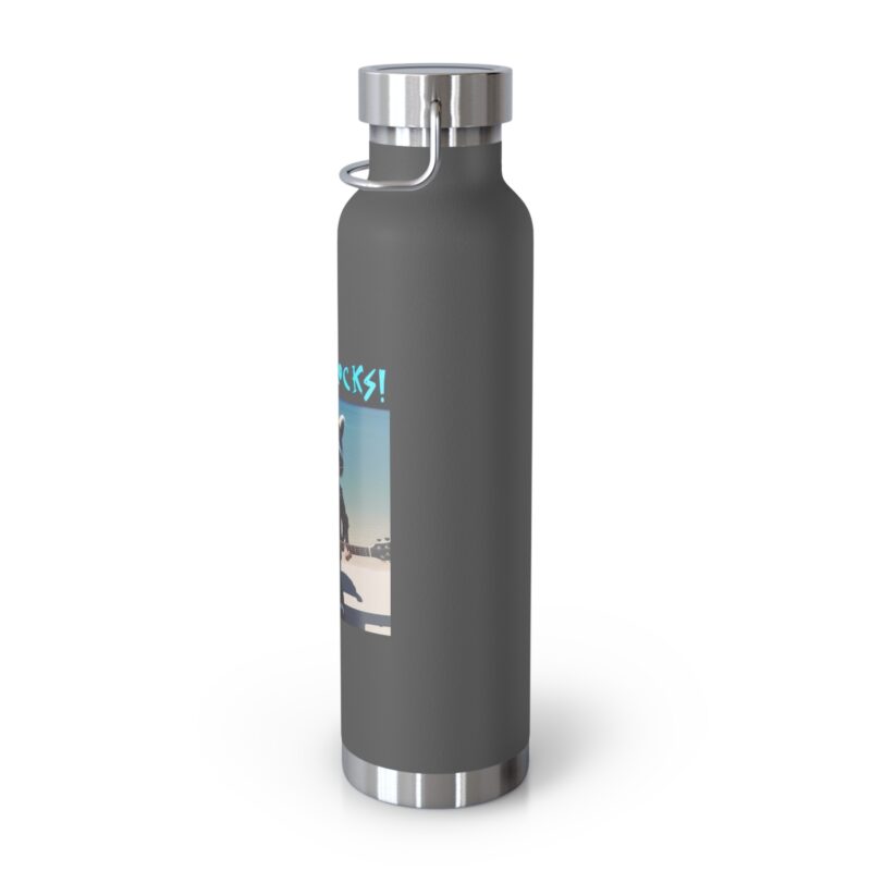 Tahoe Rocks! Raccoon - Copper Vacuum Insulated Bottle, 22oz - Image 10