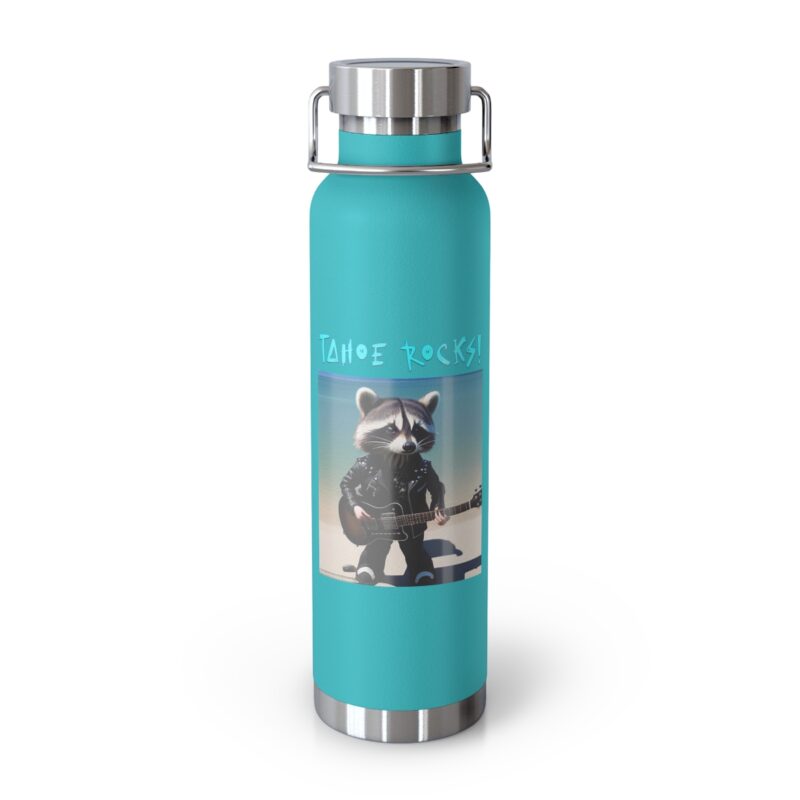 Tahoe Rocks! Raccoon - Copper Vacuum Insulated Bottle, 22oz - Image 15