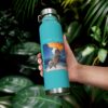 Tahoe Rocks! Coyote - Turquoise Vacuum Insulated Bottle, 22oz - Image 8