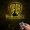 Custom Guitar Pick Metal Sign Wall Art with/without LED RGB Lights, Personalized Name, Music Room Decor, Birthday Gift, Christmas Gift - Image 2