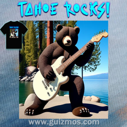 Tahoe Rocks! Bear - Unisex Ultra Cotton Tee