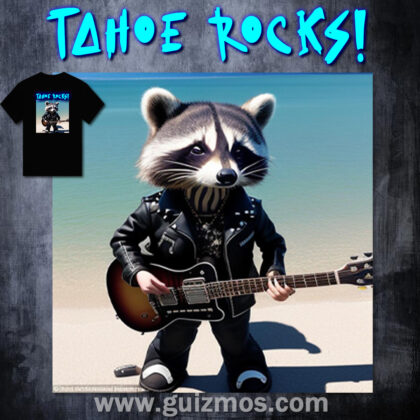 Tahoe Rocks! Raccoon - Unisex Ultra Cotton Tee