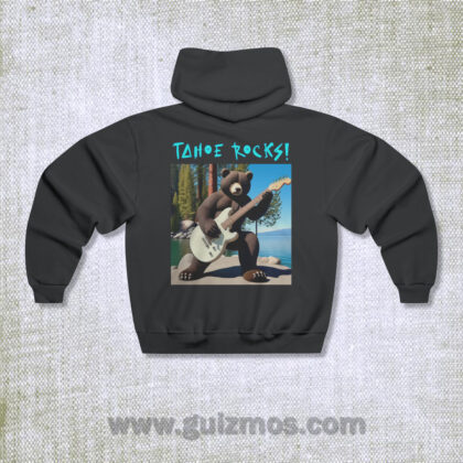 Tahoe Rocks! Bear – Men's NUBLEND® Hooded Sweatshirt