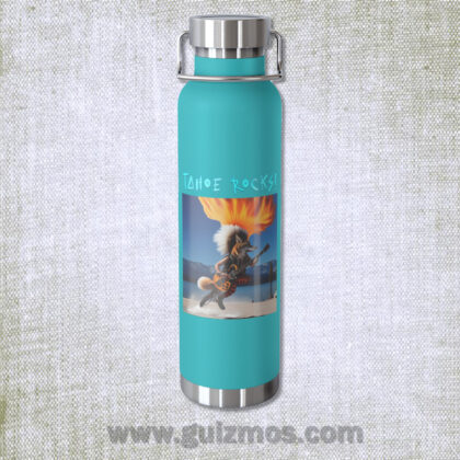 Tahoe Rocks! Coyote - Turquoise Vacuum Insulated Bottle, 22oz