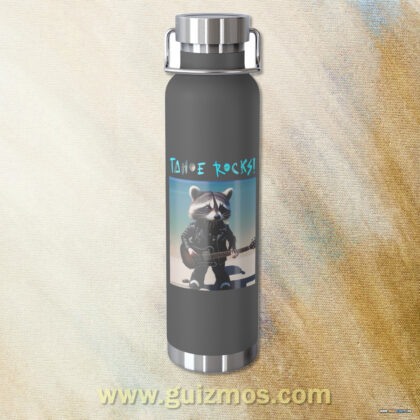 Tahoe Rocks! Raccoon - Copper Vacuum Insulated Bottle, 22oz